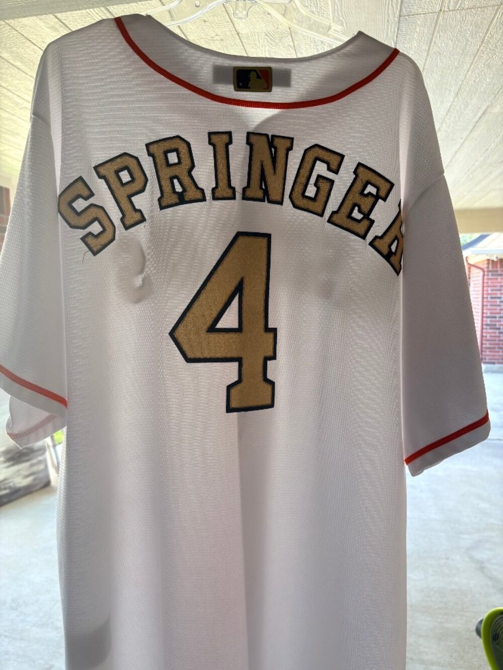 "Stitched" George Springer #4 Astros Jersey